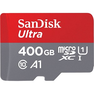 SanDisk Speicherkarte microSDXC Ultra – leistungsstark und schnell!Viel Power in kürzester Zeit – das bietet diese Speicherkarte von SanDisk. Denn diese Speicherkarte hat die Leistungsklasse A1 und eine Lesegeschwindigkeit von 120 MB/Sek.Weitere Leistungsmerkmale sind:Ideal für Android-basierte Smartphones und TabletsBis zu 120 MB/Sek. LesegeschwindigkeitA1 Leistungsstandard für bessere App-PerformanceWasserdicht