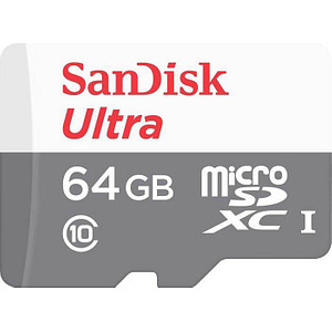 Leistungsstarker Speicherplatz – SanDisk microSDXC Ultra SpeicherkarteMit der SanDisk microSDXC Ultra holen Sie sich die Leistungsklasse A1 der Speicherkarten zu sich nach Hause. Mit ganzen 100 MB/Sek. Lesegeschwindigkeit und UHS-I Geschwindigkeitsstandard ist sie die ideale Wahl