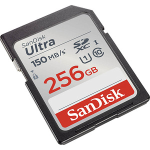 SanDisk Speicherkarte SDXC-Card Ultra: Exzellente Speicher- und Lesegeschwindigkeit für anspruchsvolle AnwenderMit der SanDisk Speicherkarte SDXC-Card Ultra nehmen Sie zuverlässig viele Fotos und Full HD- Videos auf und übertragen diese auch besonders schnell auf Ihren Computer. Die Speicherkarte mit den Maßen 24