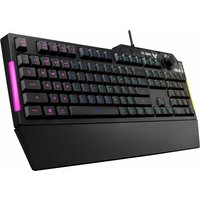 ASUS TUF Gaming K1 – Tastatur – backlit – USB – Deutsch – Schwarz (90MP01X0-BKDA00)