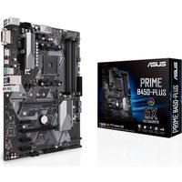 ASUS PRIME B450-PLUS – Motherboard – ATX – Socket AM4 – AMD B450 – USB 3,1 Gen 1, USB 3,1 Gen 2, USB-C Gen1 – Gigabit LAN – Onboard-Grafik (CPU erforderlich) – HD Audio (8-Kanal) (90MB0YN0-M0EAY0)