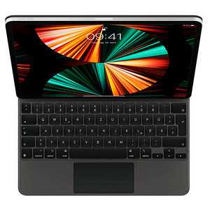 Apple Magic Keyboard Tablet-Tastatur schwarz geeignet für Apple iPad Pro 12,9″ 3. Gen (2018), Apple iPad Pro 12,9″ 4. Gen (2020), Apple iPad Pro 12,9″ 5. Gen (2021), Apple iPad Pro 12,9″ 6. Gen (2022)