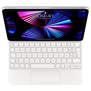 Apple Magic Keyboard Tablet-Tastatur weiß geeignet für Apple iPad Air 4. Gen (2020), Apple iPad Air 5. Gen (2022), Apple iPad Pro 11″ 1. Gen (2018), Apple iPad Pro 11″ 2. Gen (2020), Apple iPad Pro 11″ 3. Gen (2021), Apple iPad Pro 11″ 4. Gen (2022)