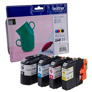 brother LC-227XL/LC-225XL  schwarz, cyan, magenta, gelb Druckerpatronen, 4er-Set