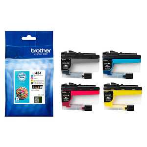 brother LC-424VAL  schwarz, cyan, magenta, gelb Druckerpatronen, 4er-Set