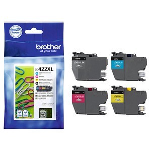 brother LC-422XLVAL  schwarz, cyan, magenta, gelb Druckerpatronen, 4er-Set