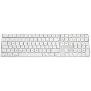 Apple Magic Keyboard mit Ziffernblock und Touch ID Tastatur kabellos weiß, silber