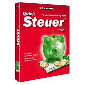 LEXWARE QuickSteuer 2023 (für das Steuerjahr 2022) Software Vollversion (DVD)