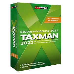 LEXWARE TAXMAN Rentner & Pensionäre 2022 Software Vollversion (DVD)