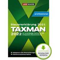 LEXWARE TAXMAN professional 2022 (für das Steuerjahr 2021) Software Vollversion (Download-Link)