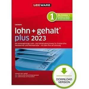 LEXWARE lohn+gehalt plus 2023 Software Vollversion (Download-Link)