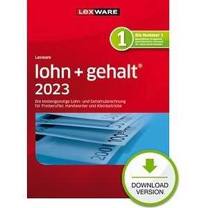 LEXWARE lohn+gehalt basis 2023 Software Vollversion (Download-Link)