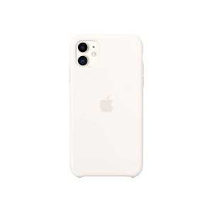 Apple Silikon Case Handy-Cover für Apple iPhone 11 weiß