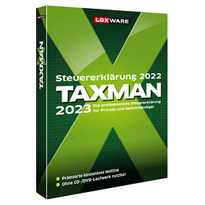 LEXWARE TAXMAN 2023 (für das Steuerjahr 2022) Software Vollversion (DVD)