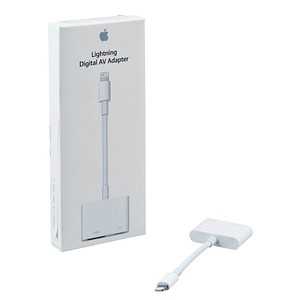 Die passenden Anschlüsse für Ihre Zwecke: Apple Lightning/HDMI Adapter[DBEnd] Lightning Digital AV [DBStart]Adapter  0