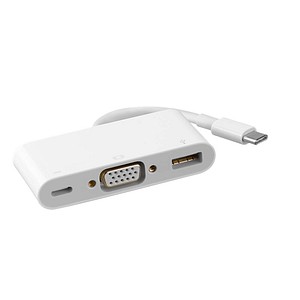 Mit Apple USB C/VGA Adapter[DBEnd] USB-C auf VGA Multiport [DBStart]Adapter 0