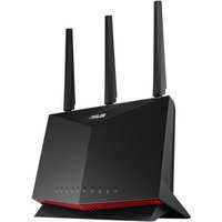 Asus RT-AX86S AX5700 AiMesh WLAN-Router, Gaming-Router AX5700 Dual Band Gigabit, WiFi 6 802.11ax, Mobil Gaming-Modus, AiProtection mit TrendMicro, kompatibel mit WiFi Mesh, 2.5G Port Gaming, Adaptive QoS, schwarz