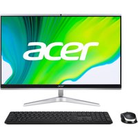 Acer Aspire C 24 C24-1651 – All-in-One (Komplettlösung) – Core i7 1165G7 – RAM 16 GB – SSD 512 GB – GF MX450 – GigE – WLAN: Bluetooth 5.0, 802.11a/b/g/n/ac/ax – Win 11 Pro – Monitor: LED 60.5 cm (23.8) 1920 x 1080 (Full HD) Touchscreen – Schwarz, Silber