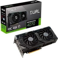 ASUS Dual GeForce RTX 4070 – OC Edition – Grafikkarten – GeForce RTX 4070 – 12GB GDDR6X – PCIe 4,0 – HDMI, 3 x DisplayPort (90YV0IZ2-M0NA00)