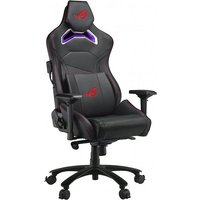 Asus Gaming-Stuhl ROG Chariot SL300C – RGB Gaming Stuhl – Kunstlederbezug – schwarz/rot