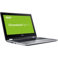 Acer Chromebook Spin 11 CP311-2H-C8M1 – Flip-Design – Celeron N4020 / 1.1 GHz – Chrome OS – 4 GB RAM – 64 GB eMMC – 29.5 cm (11.6) AHVA Touchscreen 1366 x 768 (HD) – UHD Graphics 600 – Wi-Fi 5, Bluetooth – Reines Silber – kbd: Deutsch