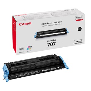 Der Canon 707 BK  schwarz Toner – Damit sind die nächsten 2.500 Ausdrucke gesichertIst der Canon 707 BK  schwarz Toner für Ihr Gerät geeignet? Diese Frage sollten Sie vor dem Kauf klären. Machen Sie deshalb zunächst den Test und kontrollieren Sie