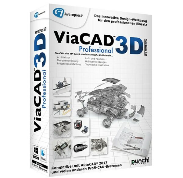 Avanquest ViaCAD 3D Version 10 Professional [Win/MAC] Mac OS