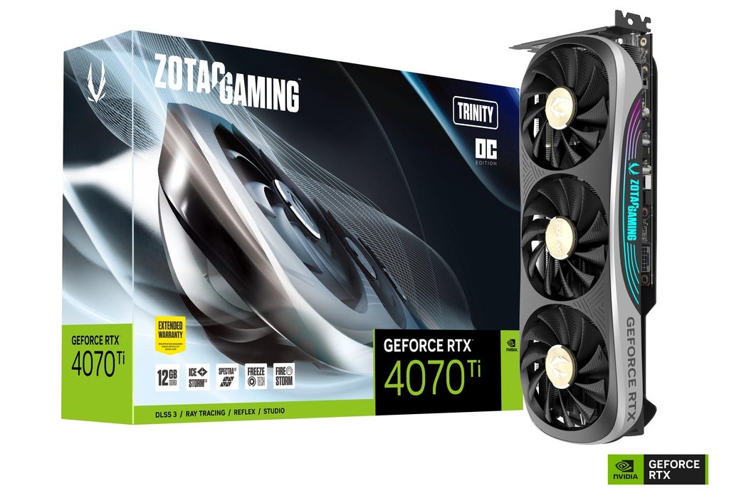 Grafikkarte Zotac GeForce RTX 4070 Ti Trinity OC 12GB