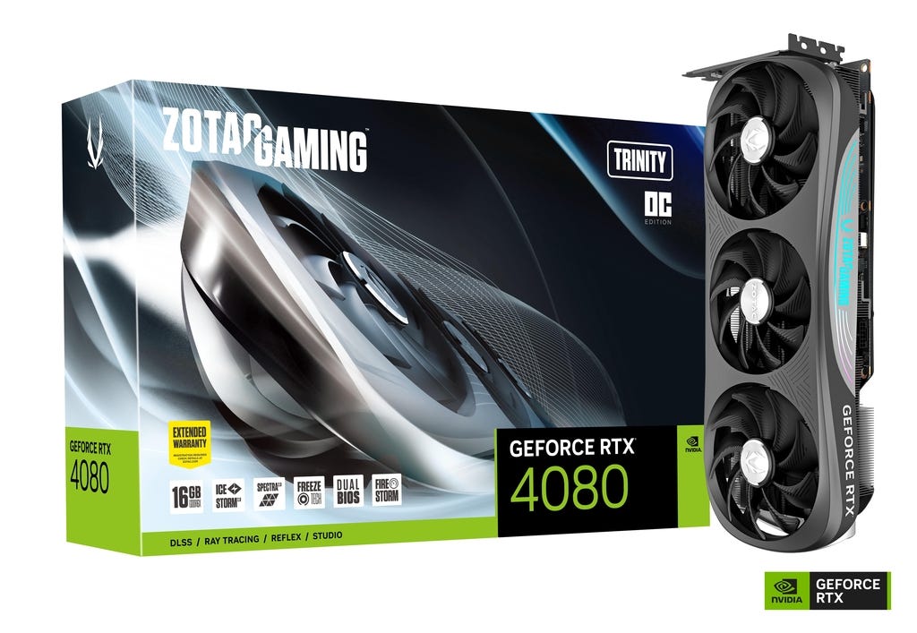 Grafikkarte Zotac GeForce RTX 4080 Trinity OC 16GB