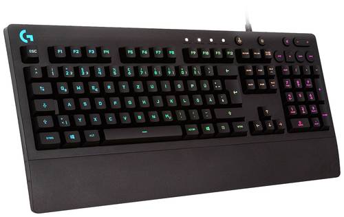 Logitech Gaming G213 Prodigy USB Gaming-Tastatur Beleuchtet, Spritzwassergeschützt Deutsch, QWERTZ,