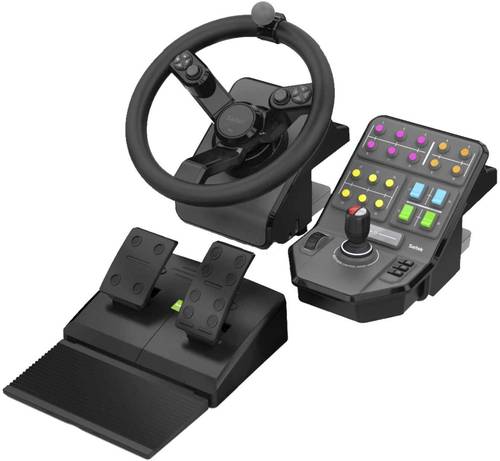 Logitech Gaming G Saitek Farm Sim Controller -N/A- EMEA Lenkrad PC Schwarz inkl. Pedale