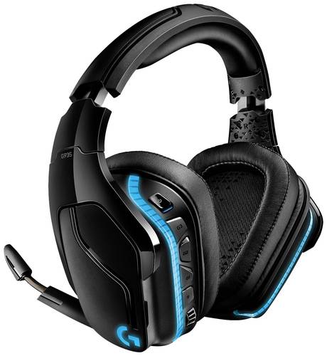 Logitech Gaming G935 Gaming Over Ear Headset kabelgebunden 7.1 Surround Schwarz, RGB Mikrofon-Rausch