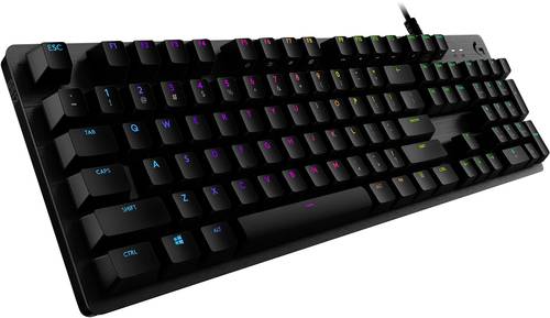 Logitech Gaming G512 CARBON Kabelgebunden Gaming-Tastatur US-Englisch, QWERTY Karbon