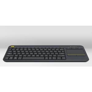 Logitech Wireless Touch Keyboard K400 Plus – Tastatur – drahtlos – 2.4 GHz – Tschechisch – Schwarz