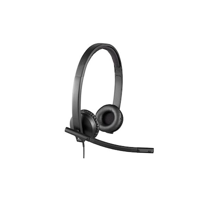 Logitech H570e for Business Stereo Headset, USB-A, UC-Zertifiziert, Mikrofon mit Geräuschunterdrückung, Funktioniert mit Windows-, macOS- oder ChromeOS