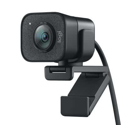 Logitech StreamingCam Webcam, Full HD, 60FPS, Auto Framing, intelligenter Autofokus, Graphite