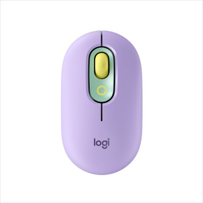 Logitech POP Maus, kabellos mit anpassbaren Emojis, SilentTouch-Technologie, Bluetooth und USB, Daydream Mint