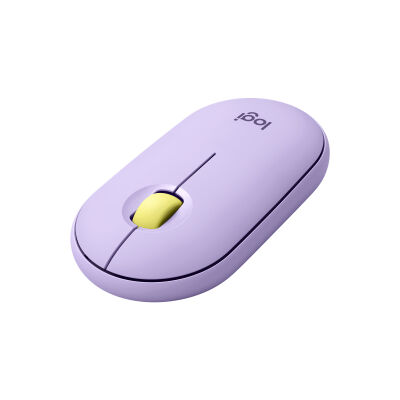 Logitech Pebble M350 kabellose silent Maus, Lavendel