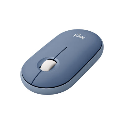 Logitech Pebble M350 kabellose silent Maus, Blaubeere