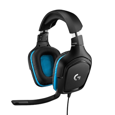 Logitech G432 Gaming Headset, 3,5mm Klinke, USB-A-DAC-Wandler, 7.1 Surround Sound, Kompatibel zu Windows, PS4, Xbox One, Nintendo Switch