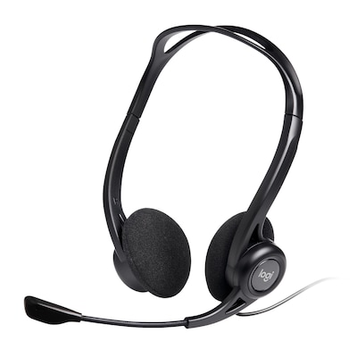 Logitech 960 Stereo USB-A Headset (Bulk) – Mikrofon mit Geräuschunterdrückung, Windows®, macOS, Chrome OS™