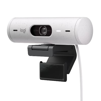 Logitech Brio 500 Full HD USB-C Webcam, Off-White