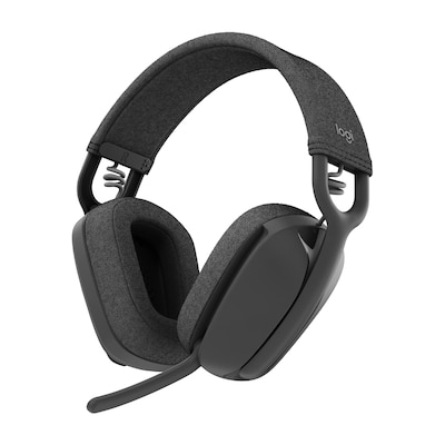 Logitech Zone Vibe 100 Stereo Headset, Grafit – Bluetooth, USB-C, Windows, macOS oder ChromeOS sowie iOS und Android