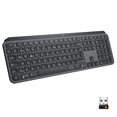 Logitech MX Keys Advanced Illuminated Kabellose Tastatur Graphite US Layout