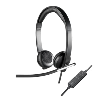 Logitech H650e for Business Stereo Headset, USB-A, Kompatibel zu Microsoft Teams, Zoom, Cisco, GoToMeeting, RingCentral