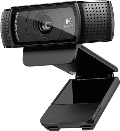 Logitech HD Pro Webcam C920 – Full High Definition-Video in 1080p – Klemm-Halterung (960-001055)