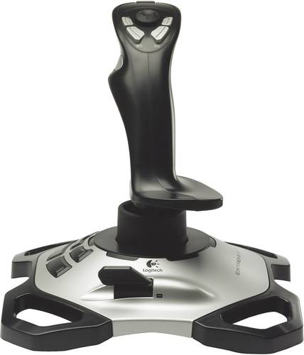 Logitech Gaming Extreme 3D Pro Joystick USB PC Schwarz, Silber