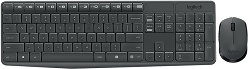 Kurzinfo: Logitech MK235 - Tastatur-und-Maus-Set - kabellos - 2.4 GHz - Englisch - Europa Gruppe Tastaturen Hersteller Logitech Hersteller Art. Nr. 920-007915 Modell MK235 EAN/UPC 5099206063891 Produktbeschreibung: Logitech MK235 - Tastatur-und-Maus-Set - Englisch - Europa Gerätetyp Tastatur-und-Maus-Set Schnittstelle 2.4 GHz Kabelloser Empfänger Kabelloser Empfänger (USB) Anschlusstechnik Kabellos Lokalisierung und Layout Englisch - Europa Tastaturkurzbefehl-Funktion Browsen im Internet