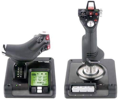 Saitek Logitech Gaming X52 Pro Flight Flugsimulator-Joystick USB Schwarz