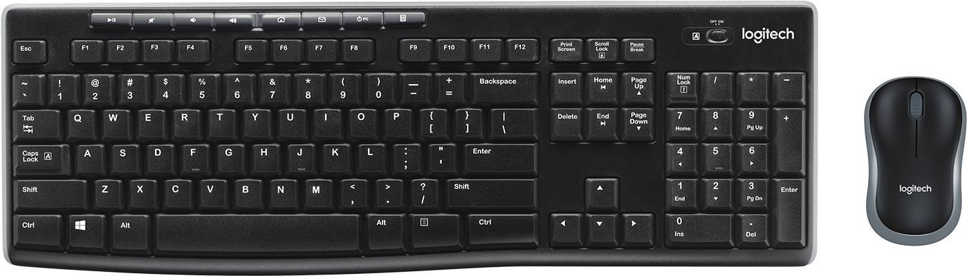 Logitech MK270 Wireless Combo – Tastatur-und-Maus-Set – kabellos – 2.4 GHz – für Bildungseinrichtungen